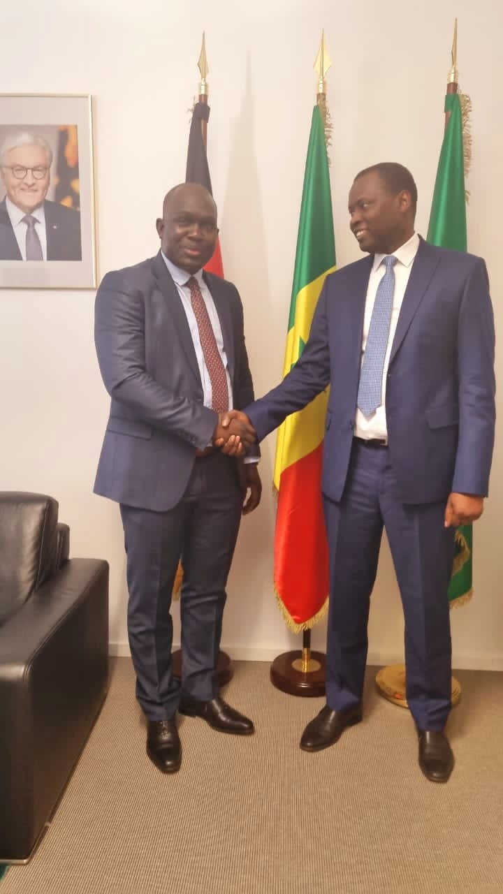 Mission en Allemagne : le maire Faly Seck reçu par l’ambassadeur du Sénégal
